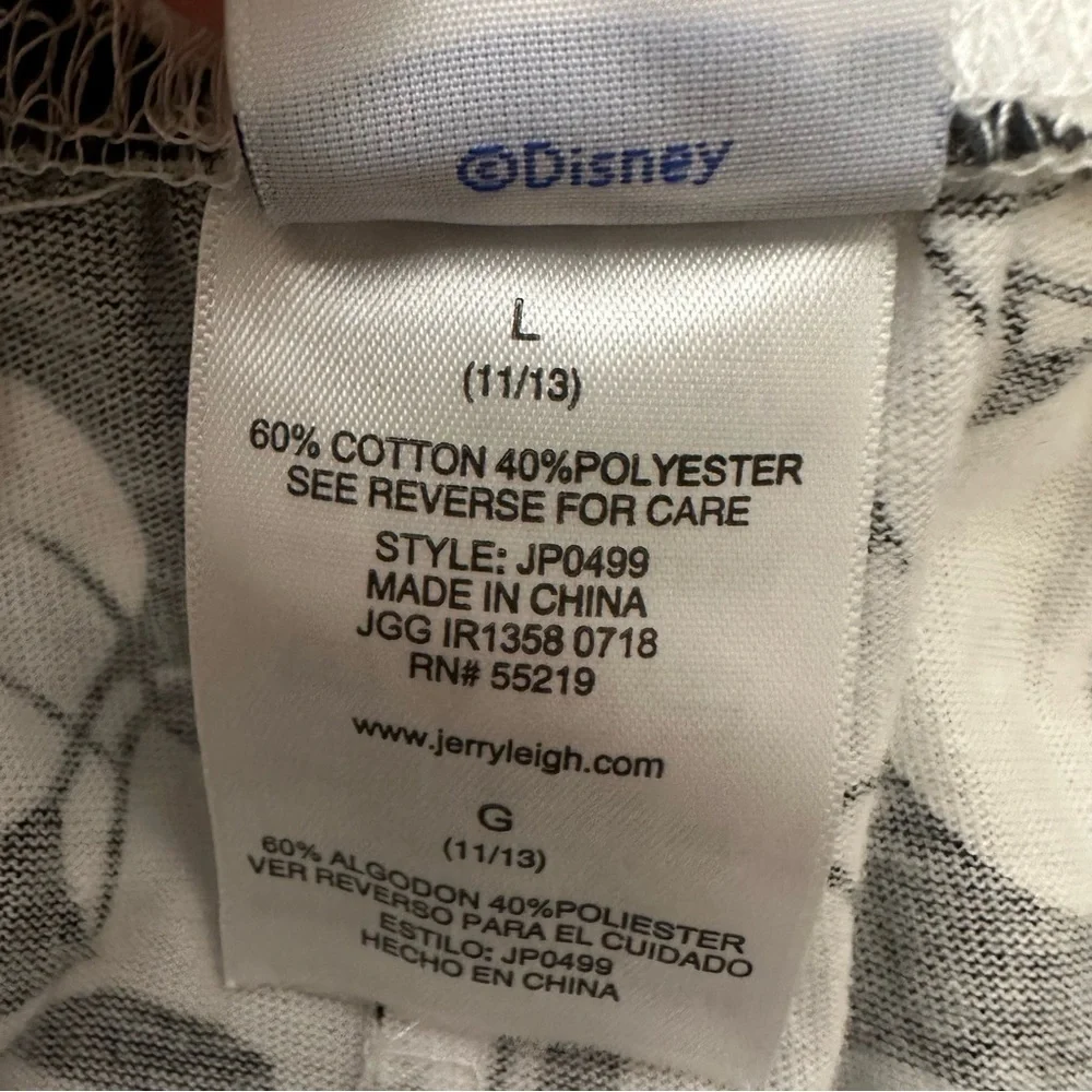 Disney Black and White Minnie Mouse Pajama Pants